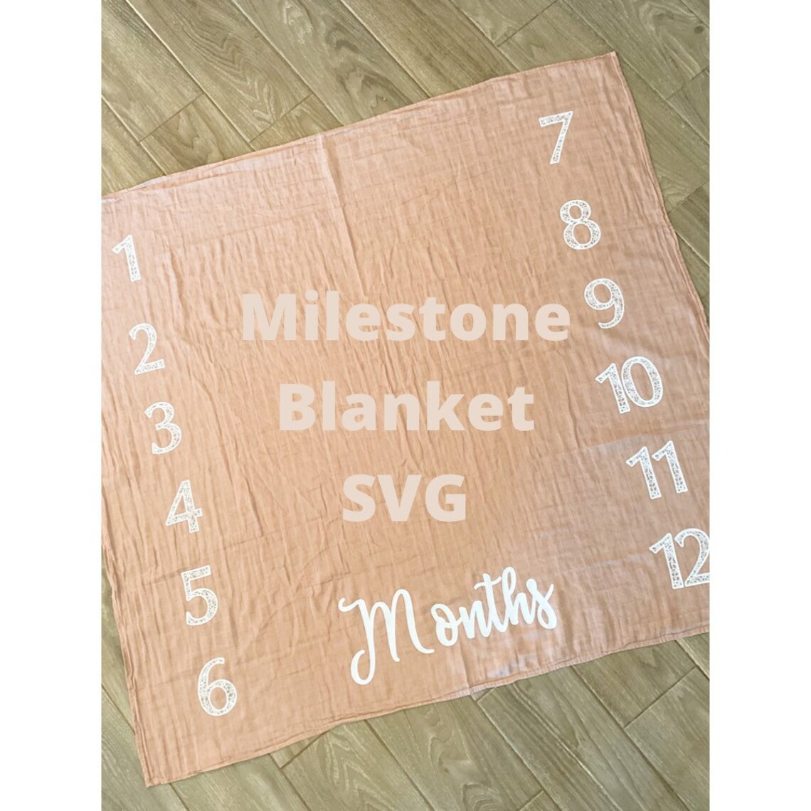 Milestone Blanket SVG Baby Girl Couverture photo mensuelle Etsy France