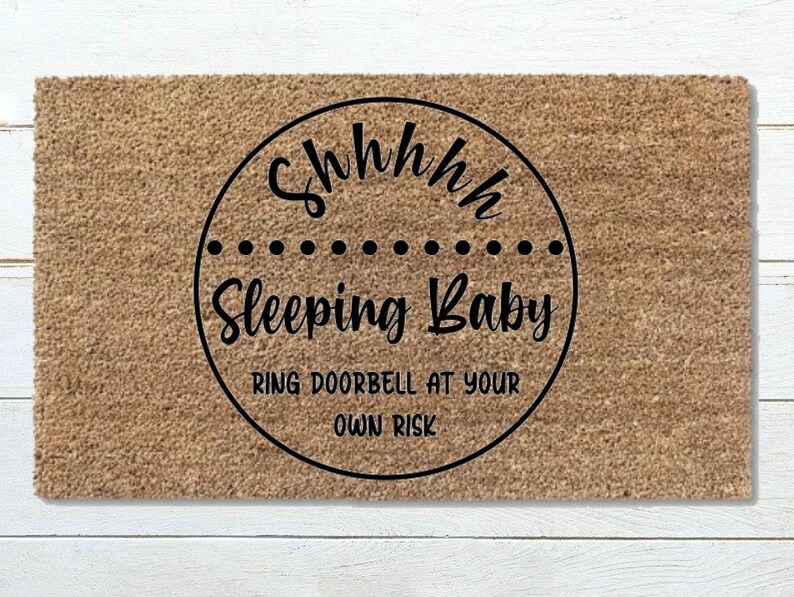 Download Sleeping Baby Sign SVG Shhh Sleeping Baby Porch Sign SVG | Etsy