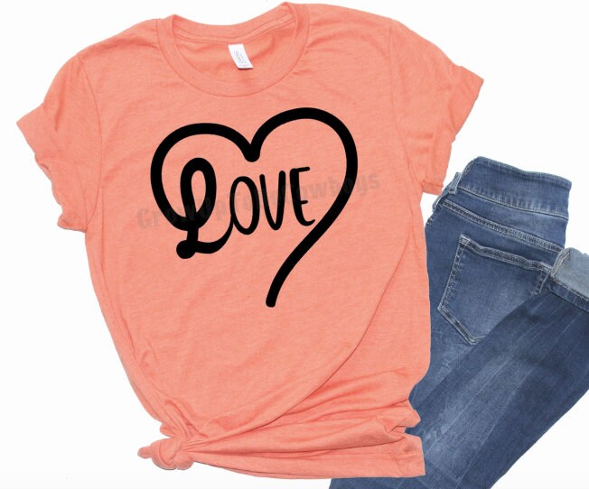 Love Heart SVG | Valentine's Day Cut File (digital Download) - Etsy