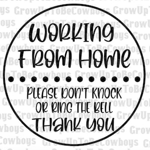 Working From Home SVG Do Not Disturb Working From Home Door - Etsy