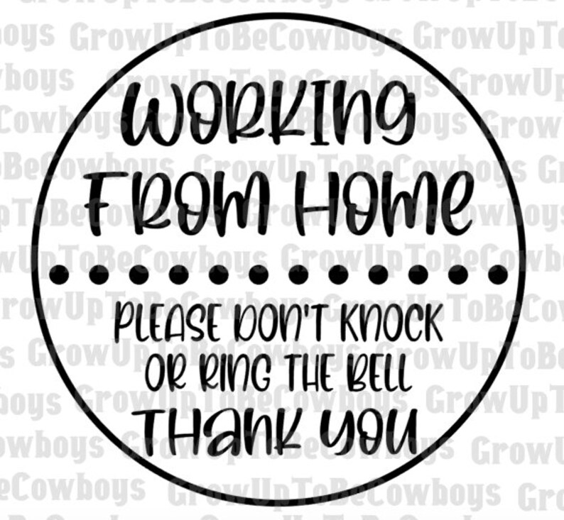 Working From Home SVG Do Not Disturb Working From Home Door - Etsy