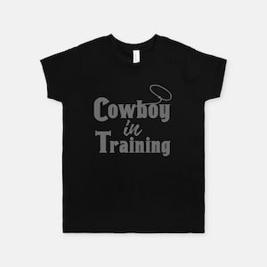 Cowboy in Training Youth T-shirt | Western Boy Kids Tee | Boy&#39;s Western Wear Kid&#39;s Shirt | Bella Canvas Youth Unisex Short Sleeve Tee Shirt