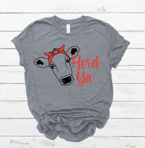 Herd Ya Cow SVG Sassy Cow Herd Ya SVG Cow Headband SVG - Etsy