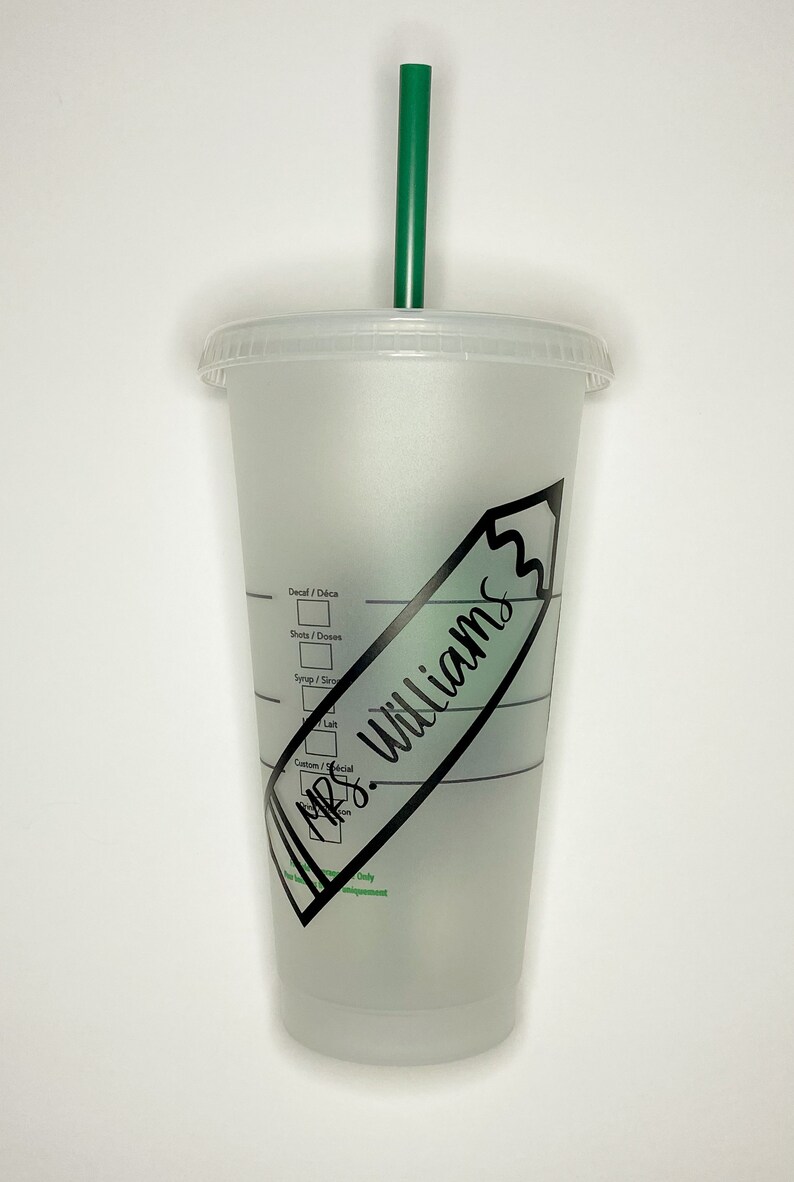 Download Teacher Starbucks Cold Cup SVG Cut-File Teacher Gift | Etsy