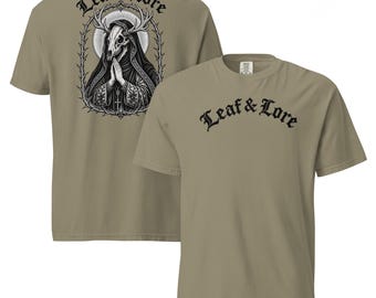 The Patron Saint of Leaf & Lore Comfort Colors Tee