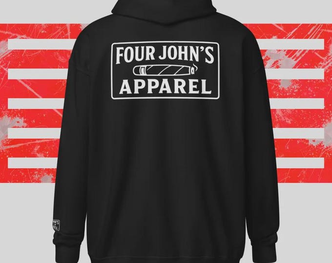 Bold Burn Unisex heavy zip hoodie