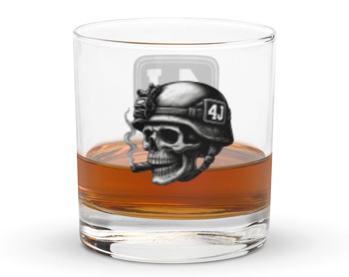 Warriors Ash Rocks glass