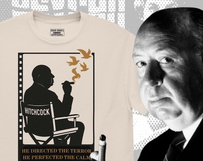 Hitchcock's Habit Tee: Smoke Birds Design - Monsters Inspired