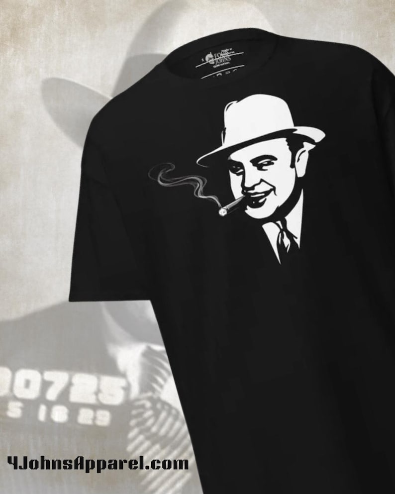 Al Capone Cigar Shirt | Unisex Graphic Tee | Prohibition Era Classic ...