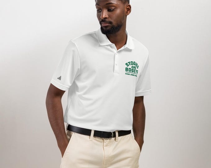 Stogies & Bogeys Embroidered Golf Polo - Adidas Four John's Apparel