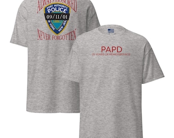 PAPD 25 Years of Remembrance Memorial Shirt | 9/11 Tribute