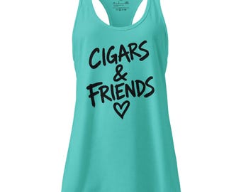 Cigars & Friends Women's Racerback Tank