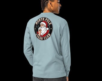 North Pole Cigar Club Men’s Heavyweight Long Sleeve Shirt