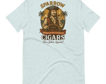 Jack Sparrow Cigars T-Shirt – Vintage Pirate Rum Label Tee