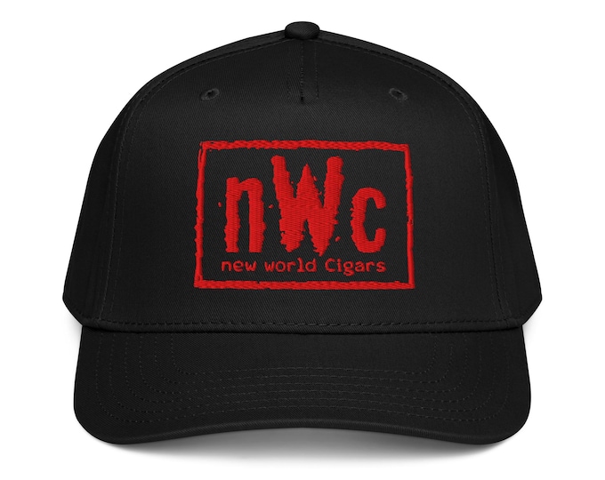 NWC New World Cigars Black 5 Panel Cap – Gilroy Originals Collab