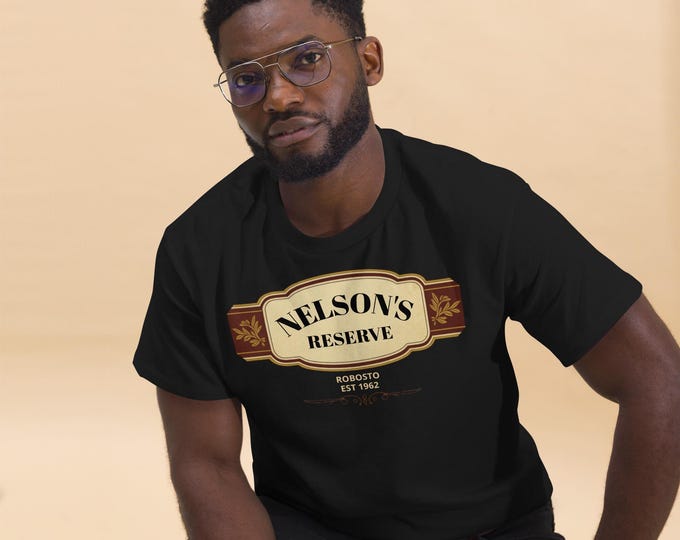 Custom Reserve Cigar Label Tee | Personalized Name & Year| Vintage Robusto Design