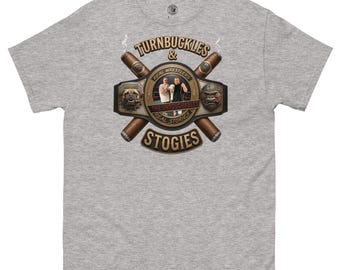 Official Turnbuckles and Stogies Podcast Championship Belt T-Shirt