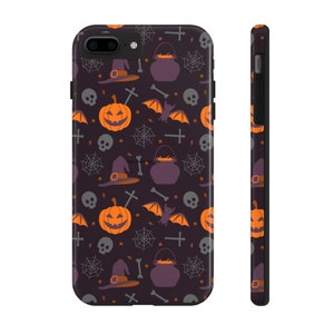iPhone, Halloween iPhone Case, Phone Cases, impact resistant, 7, 8, X, 11, 12, 13, 14 Halloween Holiday Cases, Phone Case Gift, Halloween