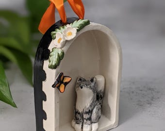 Curious cat art, for the cat lovers amongst us, wall art and cute home decor