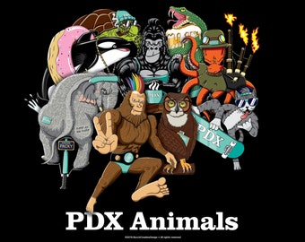 12x12 PDX 動物ポスター