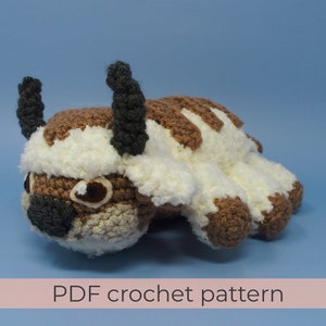 Appa Crochet Pattern ~ PDF Avatar the Last Airbender Amigurumi Pattern Atla ~ ENGLISH instructions only