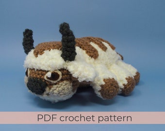 Appa Crochet Pattern ~ PDF Avatar the Last Airbender Amigurumi Pattern Atla ~ ENGLISH instructions only