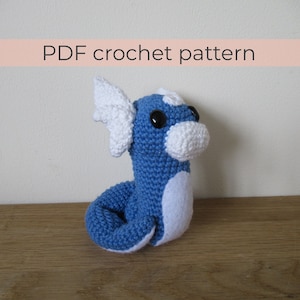 Dratini Amigurumi Crochet Pattern ~ PDF File ~ ENGLISH instructions only