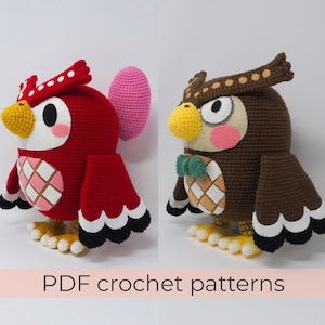 Blathers and Celeste Crochet Pattern Bundle ~ Amigurumi PDF Patterns ~ ENGLISH instructions only