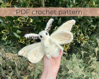 Poodle Moth Crochet Pattern ~ Amigurumi PDF Patterns ~ ENGLISH instructions only