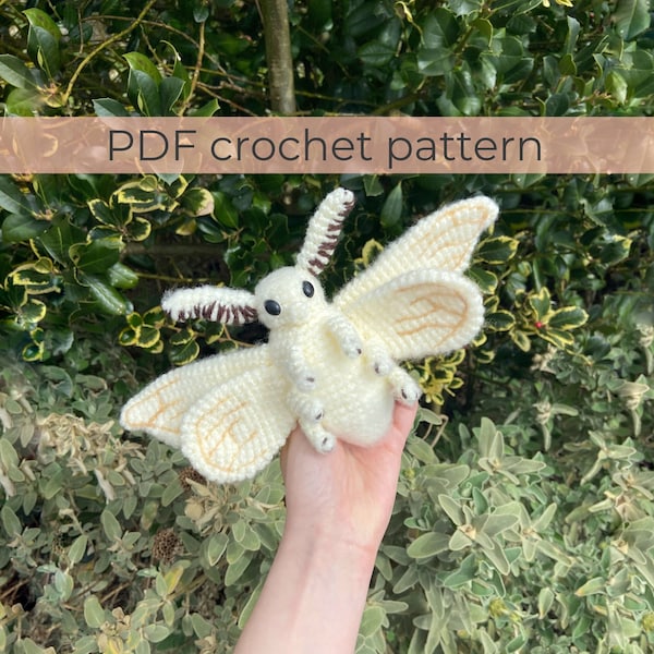 Poodle Moth Crochet Pattern ~ Amigurumi PDF Patterns ~ ENGLISH instructions only