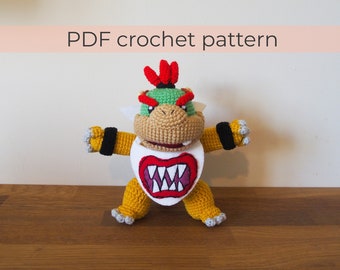 クッパJrかぎ針編みパターン〜あみぐるみPDF〜英語の説明のみ - Etsy 日本