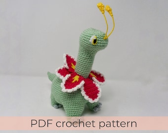Meganium Amigurumi Crochet Pattern ~ PDF File ~ ENGLISH instructions only