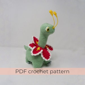 Wzór na szydełkowanie Meganium Amigurumi ~ Plik PDF ~ TYLKO INSTRUKCJE W JĘZYKU ANGIELSKIM