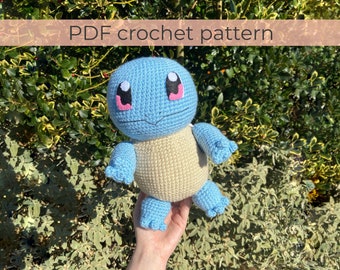 Squirtle Amigurumi Crochet Pattern ~ PDF File ~ ENGLISH instructions only