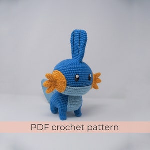 Mudkip Crochet Pattern ~ Amigurumi PDF Patterns ~ ENGLISH instructions only