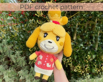 Patrón de crochet Isabelle Amigurumi ~ Archivo PDF ~ Instrucciones en INGLÉS solamente