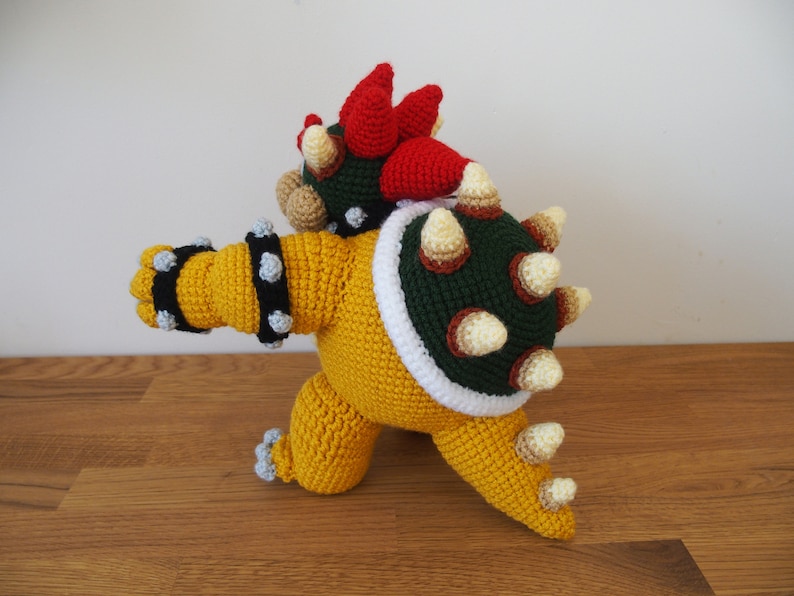 Bowser Crochet Pattern Amigurumi PDF Instructions en ANGLAIS uniquement image 6