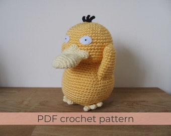 Psyduck Amigurumi Crochet Pattern ~ PDF File ~ ENGLISH instructions only