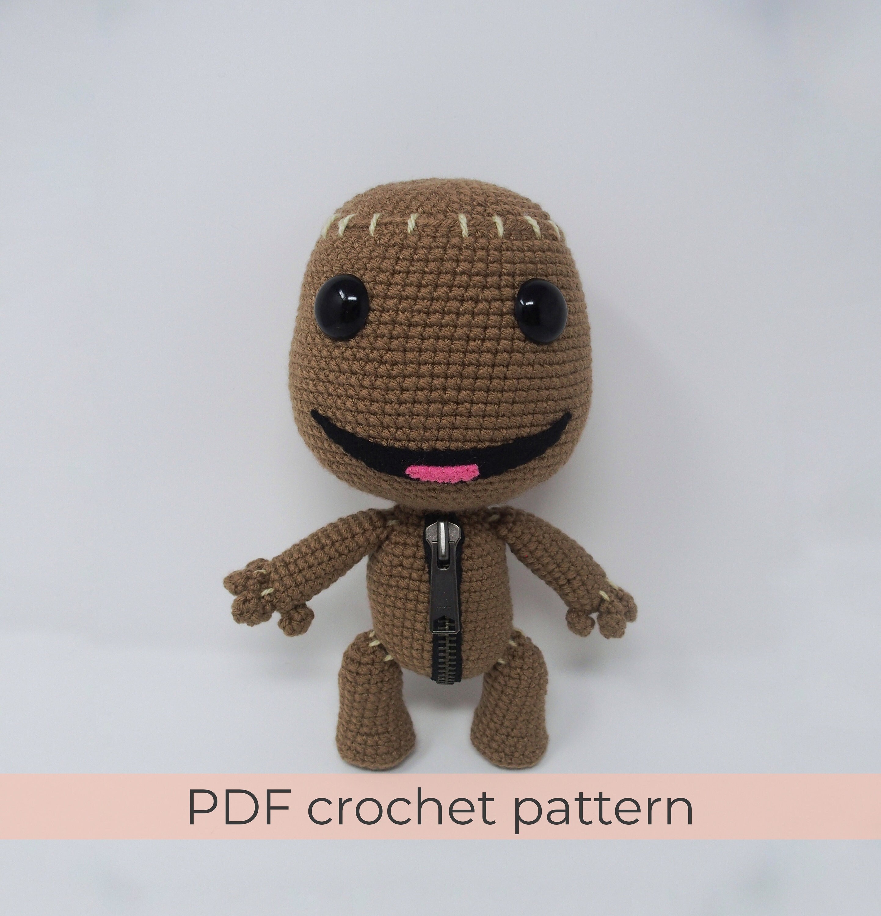 13 Sackboy Crochet Patterns for Gamer-Inspired Amigurumi, Gifts, and Bag Charms 3 Sackboy Amigurumi PDF Pattern with 50+ Photos