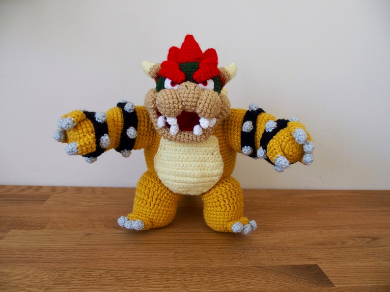 Bowser Crochet Pattern Amigurumi PDF Instructions en ANGLAIS uniquement image 7