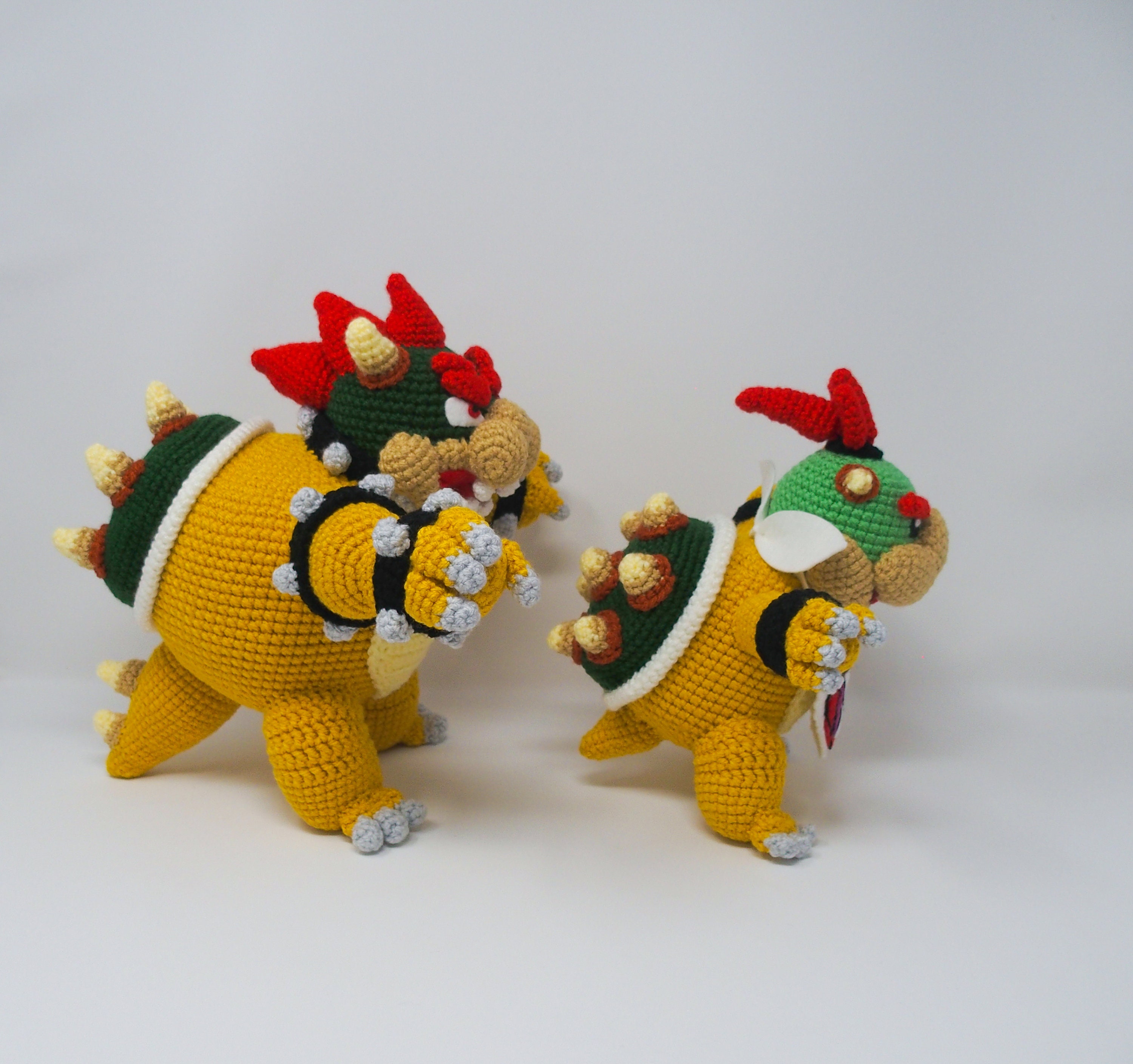 クッパとクッパJr.のかぎ針編みパターンバンドル〜あみぐるみPDF〜英語