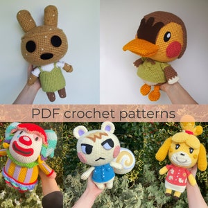 Crochet Pattern Bundle for Coco, Molly, Pietro, Marshal and Isabelle ~ Amigurumi PDF files ~ ENGLISH instructions only