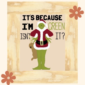 The Grinch | Minimalistic Movie Poster | Digital Illustration [INSTANT DOWNLOAD]
