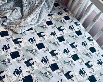cow crib sheet
