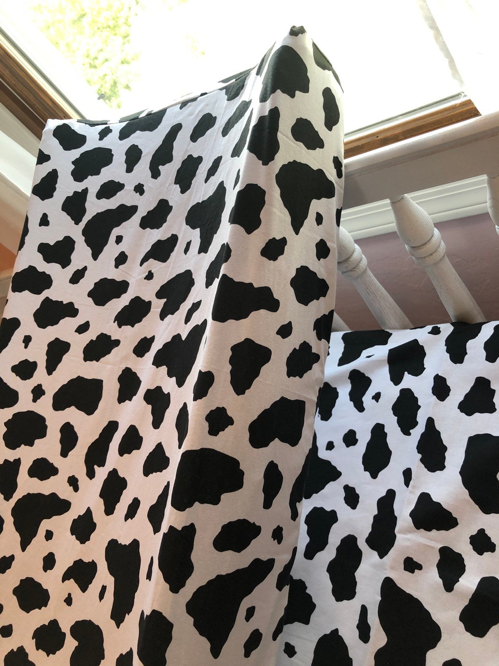 Crib Sheet Set Cow Crib Sheet With Changing Pad Cover Farm Etsy