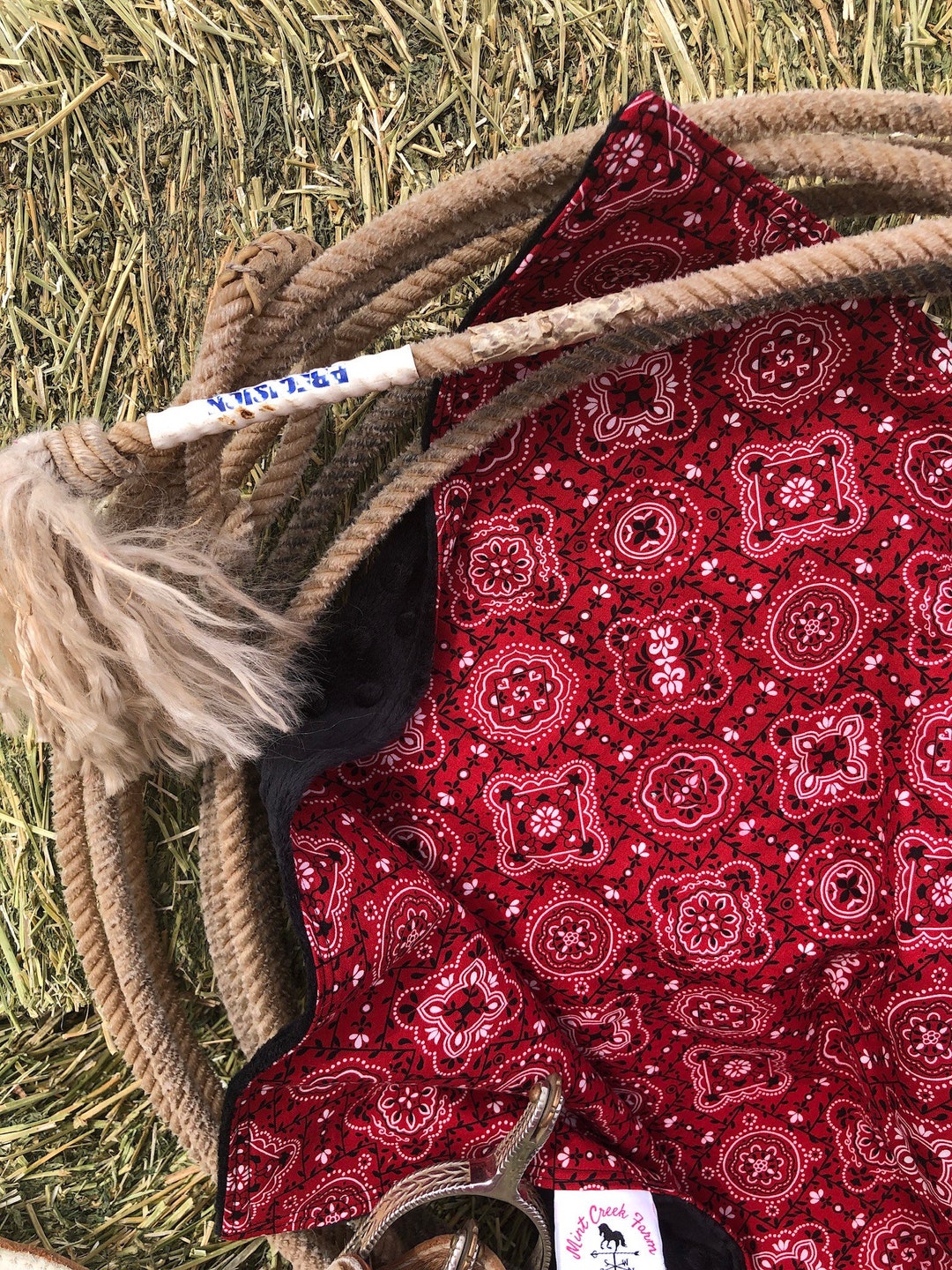 Western Baby Boy Cowboy Blanket Rodeo Baby Woodland Nursery Etsy