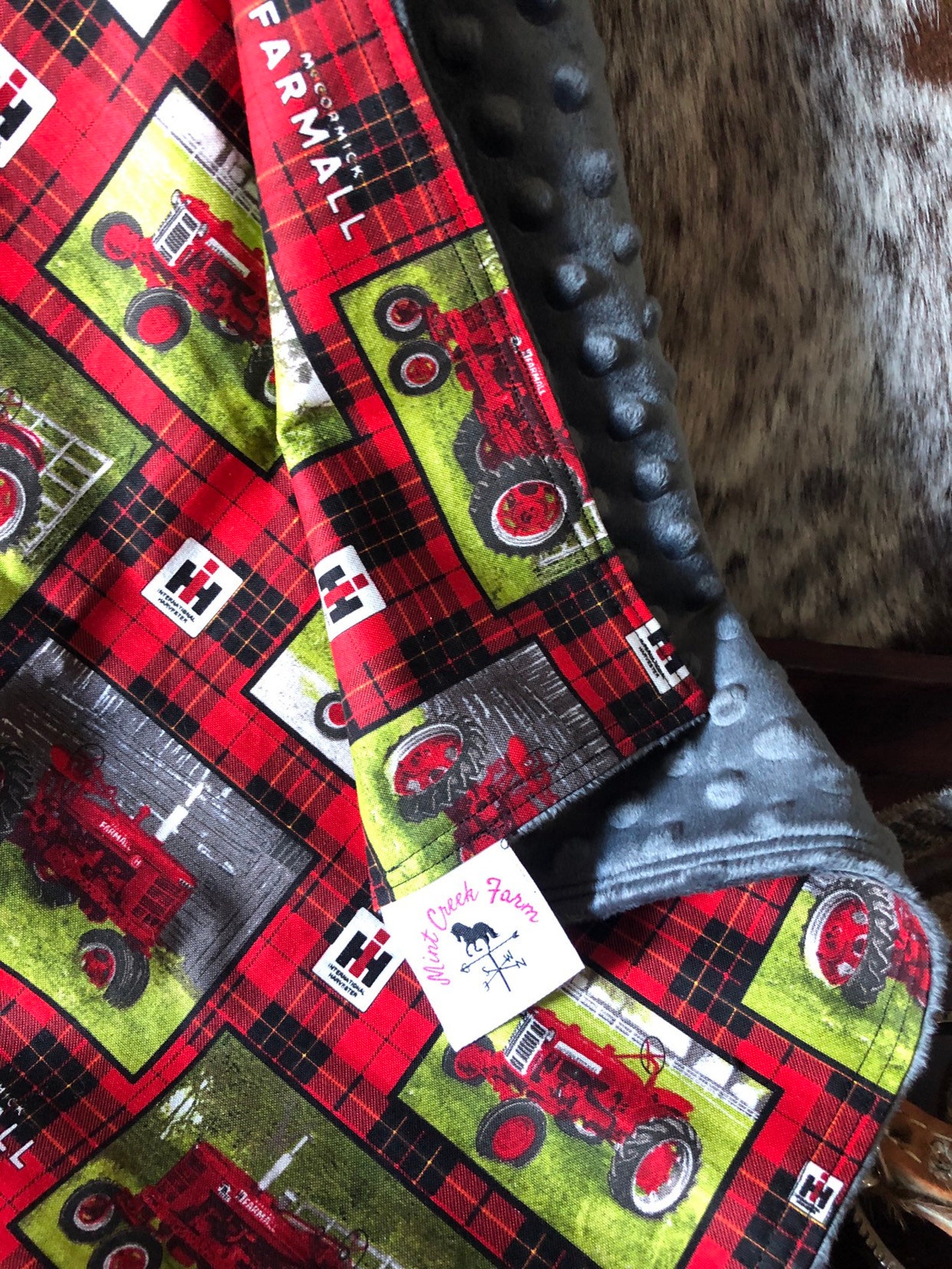 Tractor Baby Nursery International Harvester Tractor Blanket Etsy