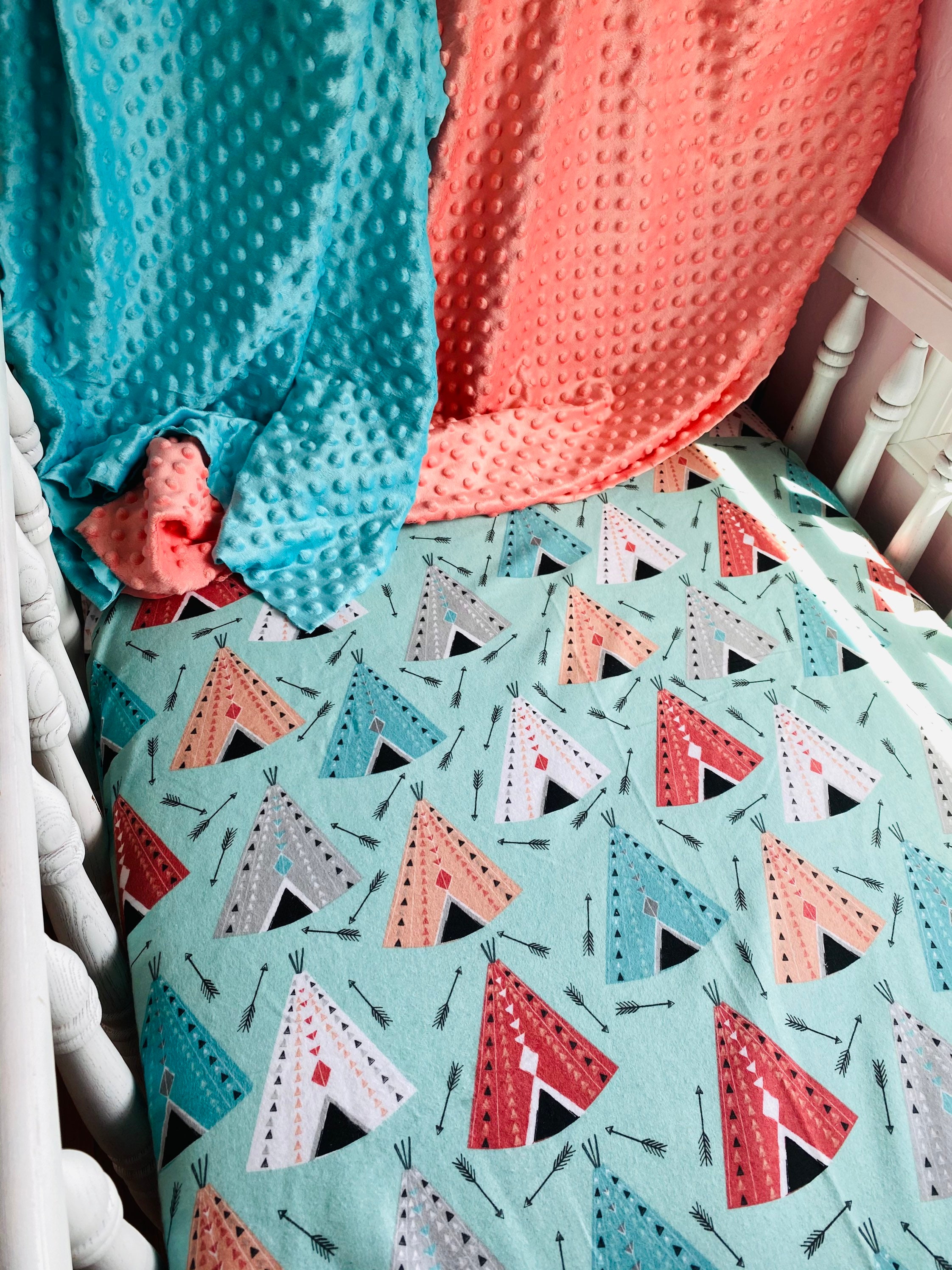 Boho Tepee Crib Sheet Etsy