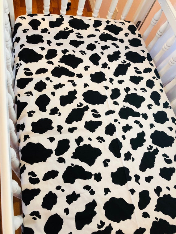 Crib Sheets Fun Nursery Crib Sheets Country Crib Sheets Cow Etsy