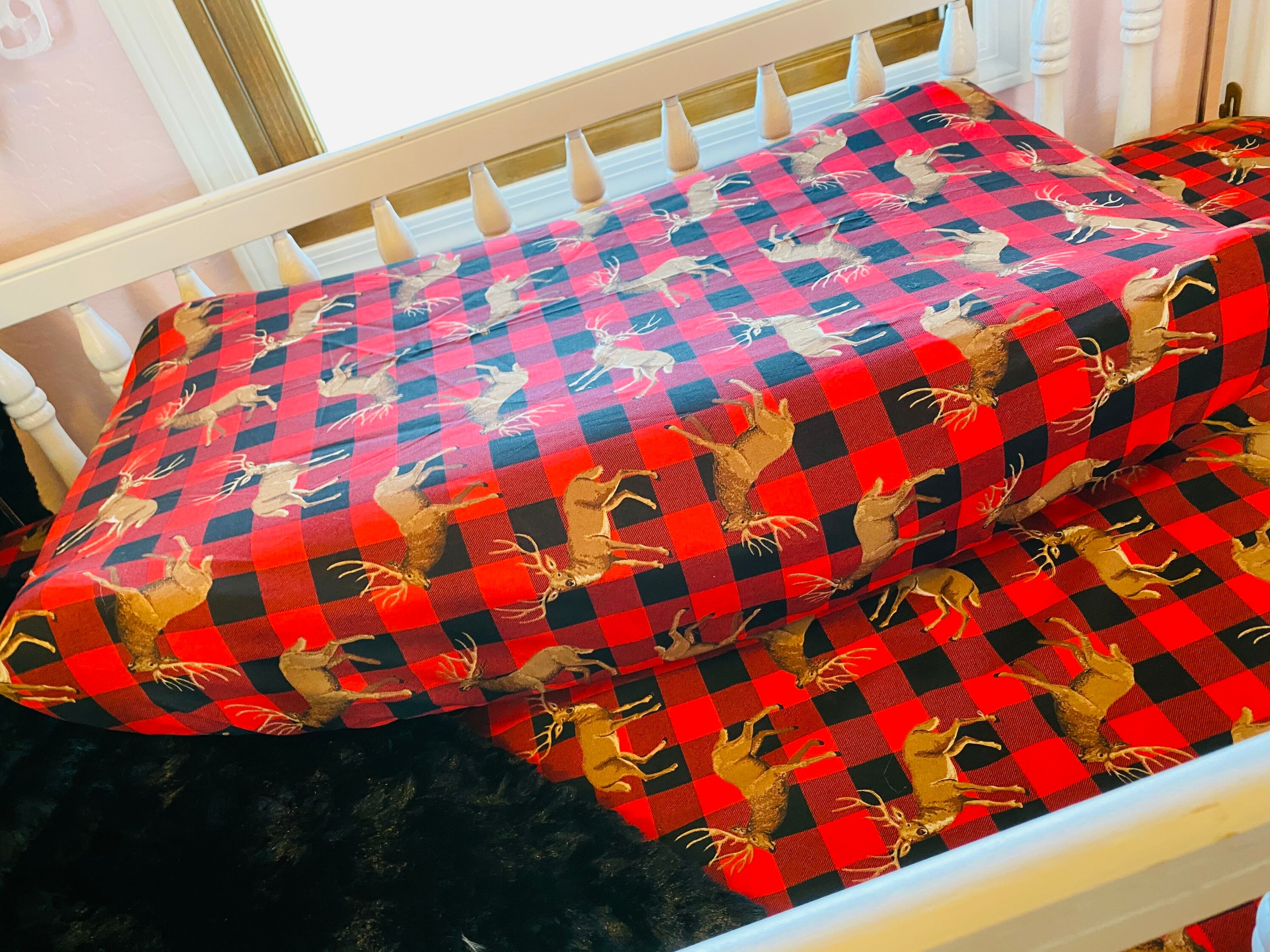 Christmas changing hotsell pad cover